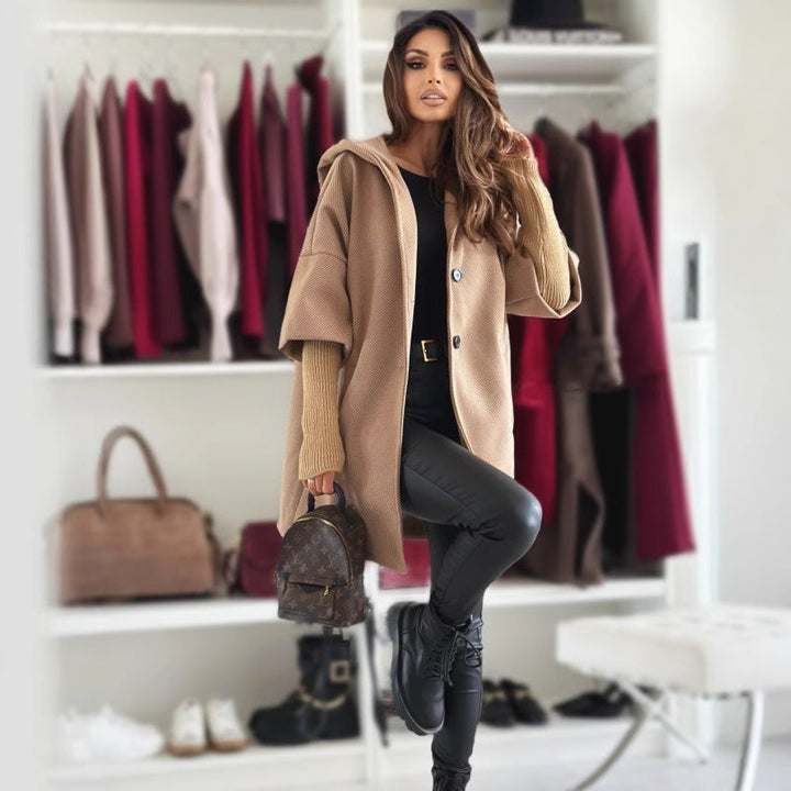 Esteliane - Lässig geschnittener Cardigan mit Cape-Ärmeln