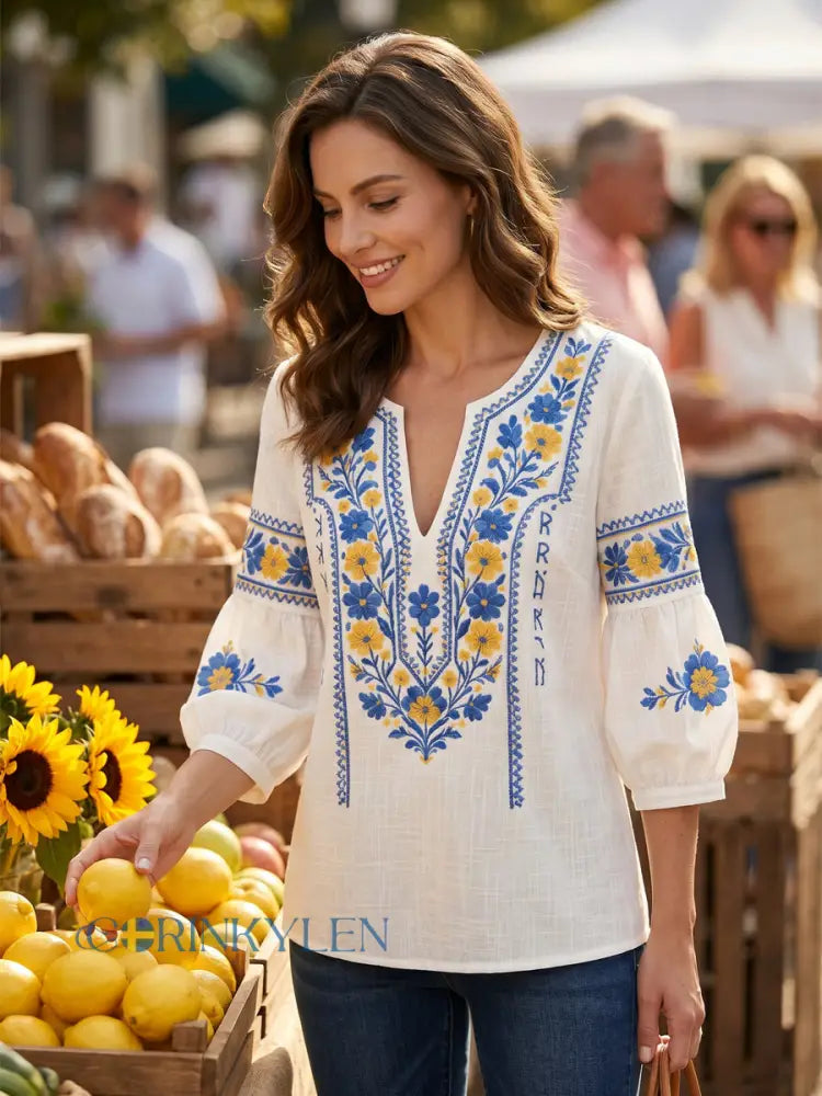 Everly - Bluse mit weichem Griff und Blumenmuster