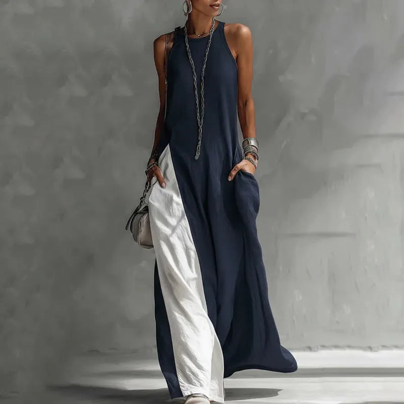 Zarella - Softtouch Colourblocking-Maxikleid