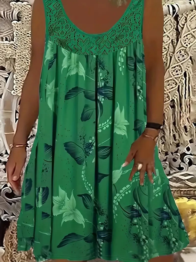 Ariadne - Elegantes Shiftkleid mit floralem Druck