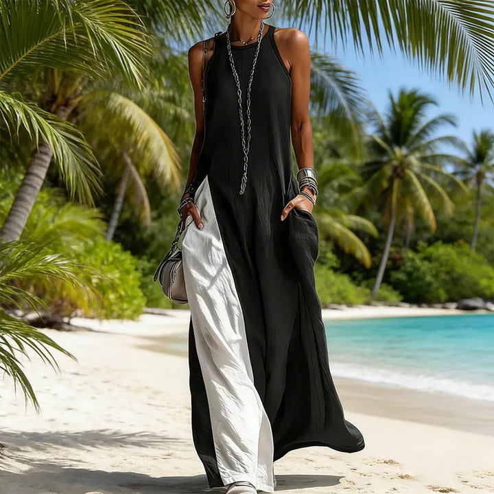 Zarella - Softtouch Colourblocking-Maxikleid