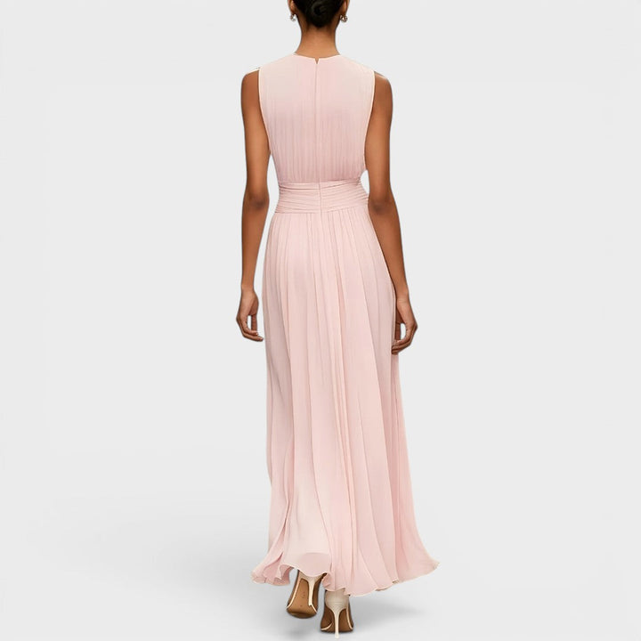 Evadne - Premium drapiertes Midikleid