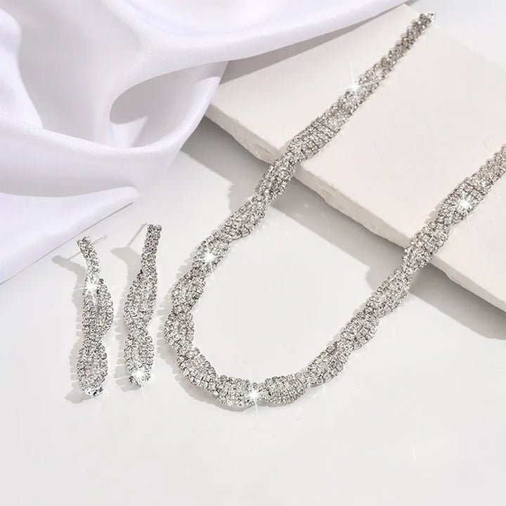 Alessara - Kristall-Twist Schmuckset