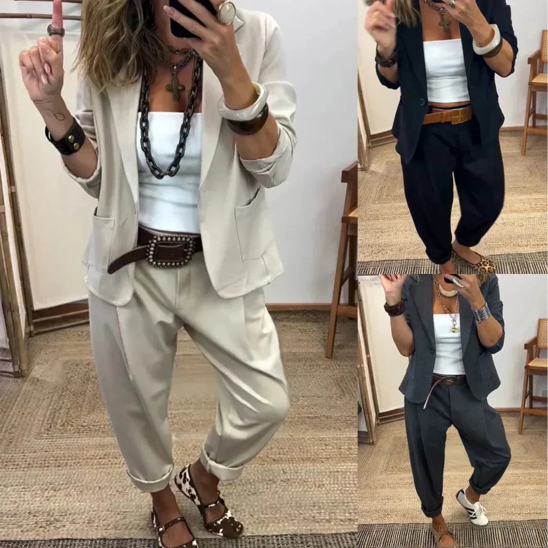 Rosina - Blazer- und Hosen-Set mit weicher Haptik