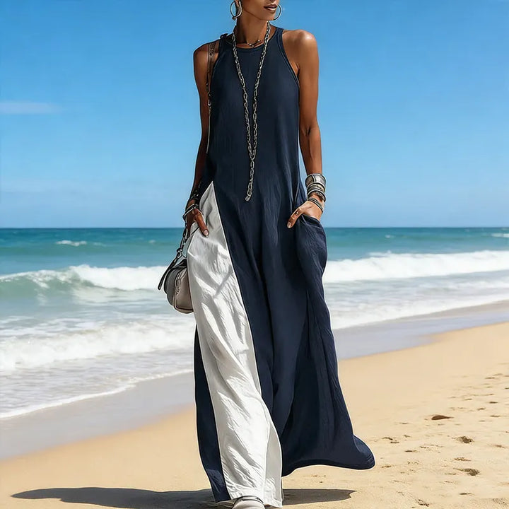 Zarella - Softtouch Colourblocking-Maxikleid