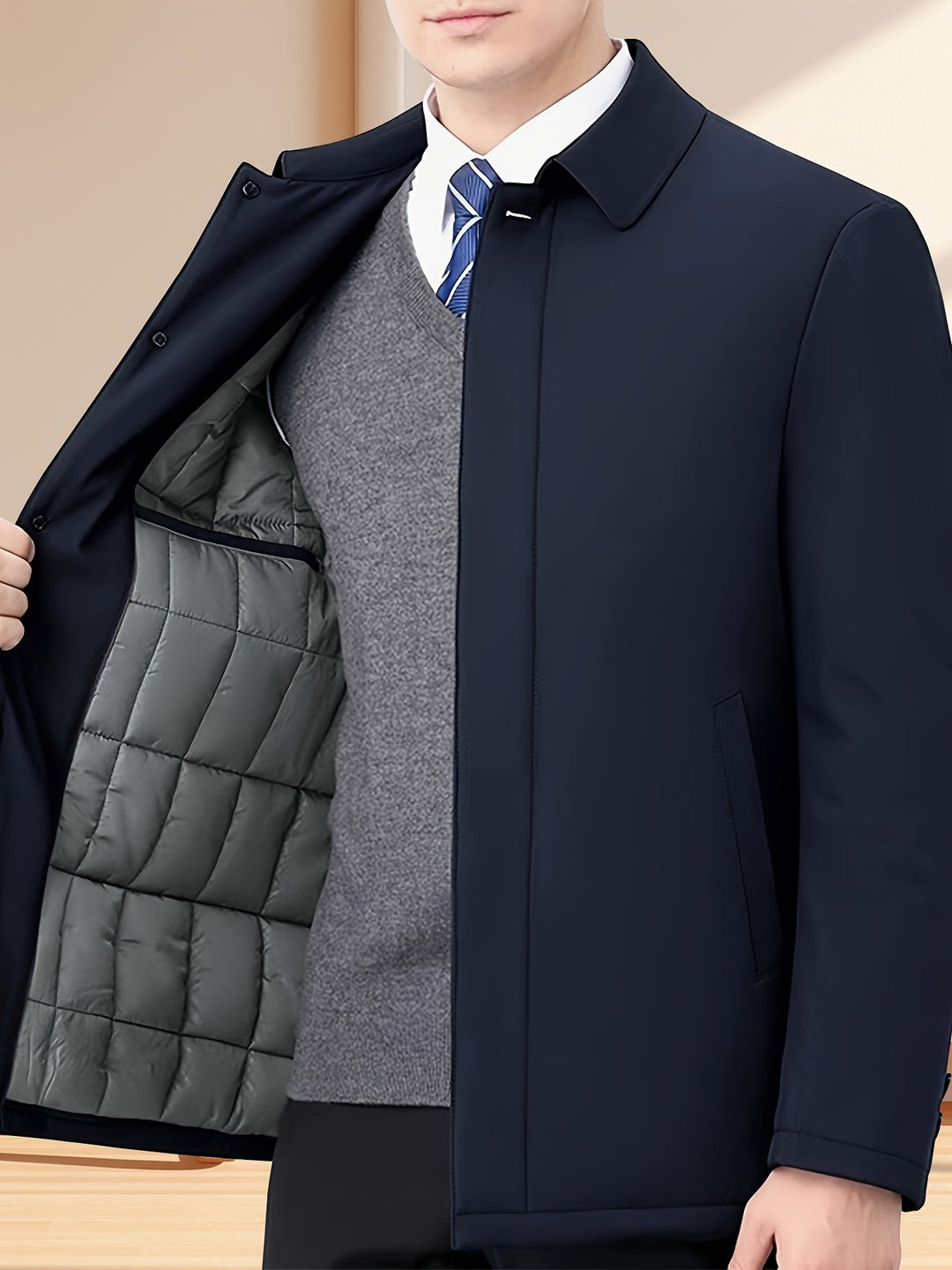 Beldren - Klassische strukturierte Jacke