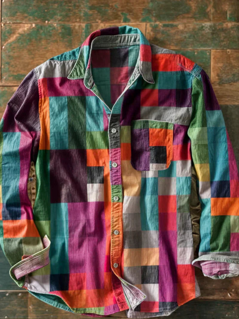 Jorvik - Soft-Touch-Patchwork-Hemd