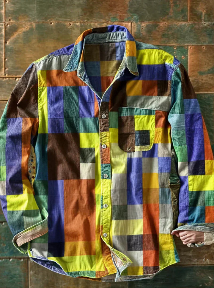 Jorvik - Soft-Touch-Patchwork-Hemd