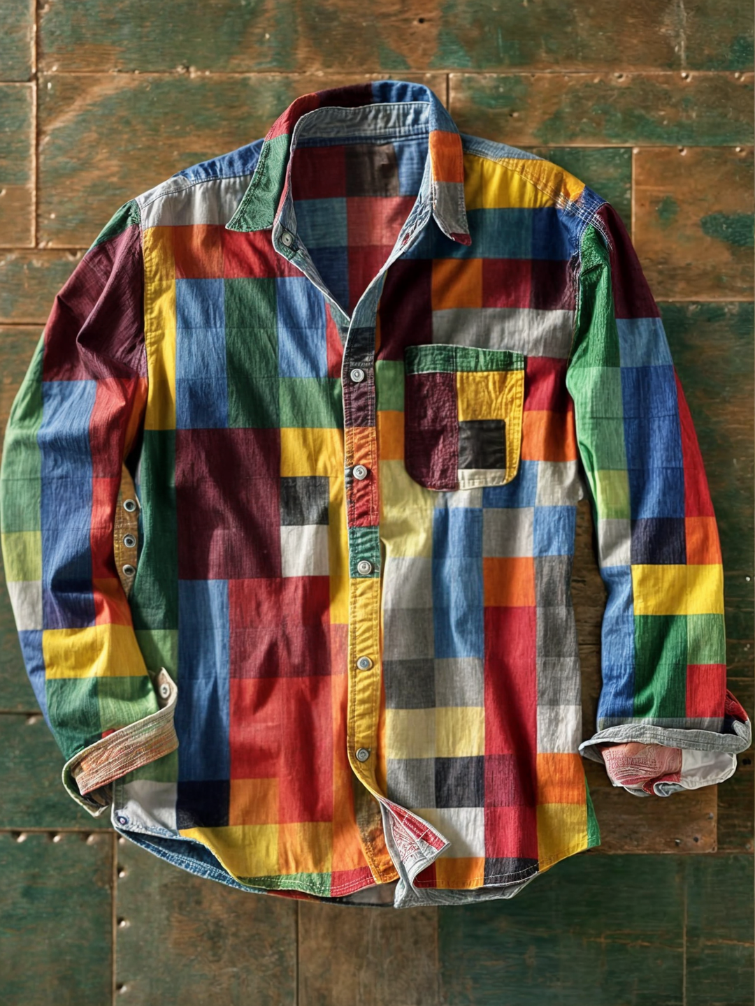 Jorvik - Soft-Touch-Patchwork-Hemd