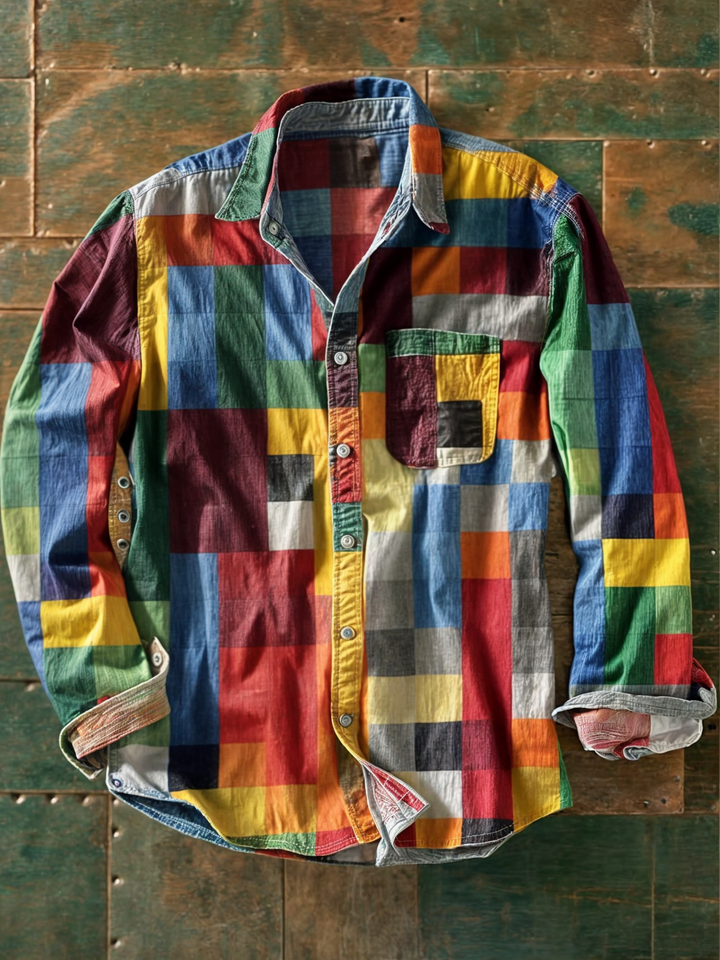 Jorvik - Soft-Touch-Patchwork-Hemd