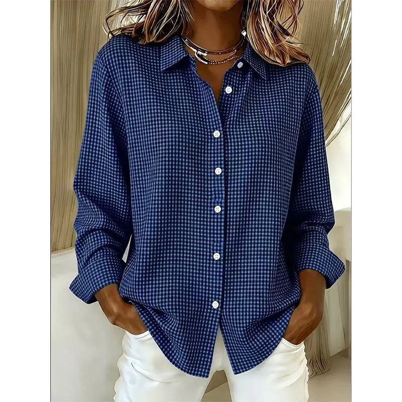 Illyssia - Klassische Bluse mit Knopfleiste