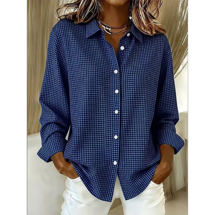 Illyssia - Klassische Bluse mit Knopfleiste