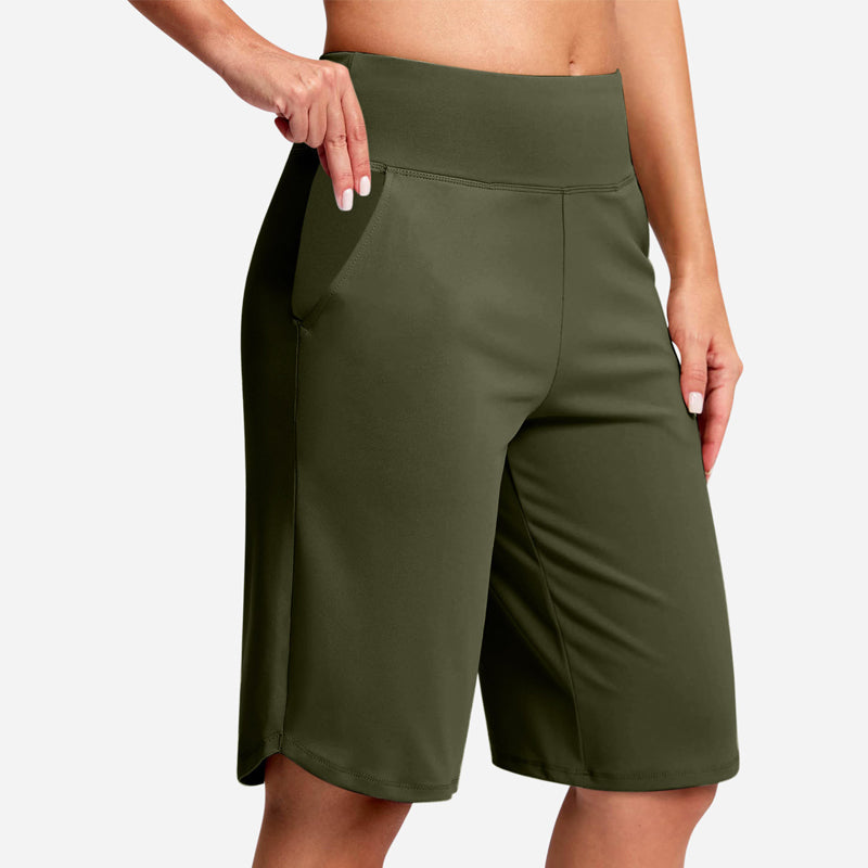 Odeliora - Komfortable, hoch taillierte Bermudashorts