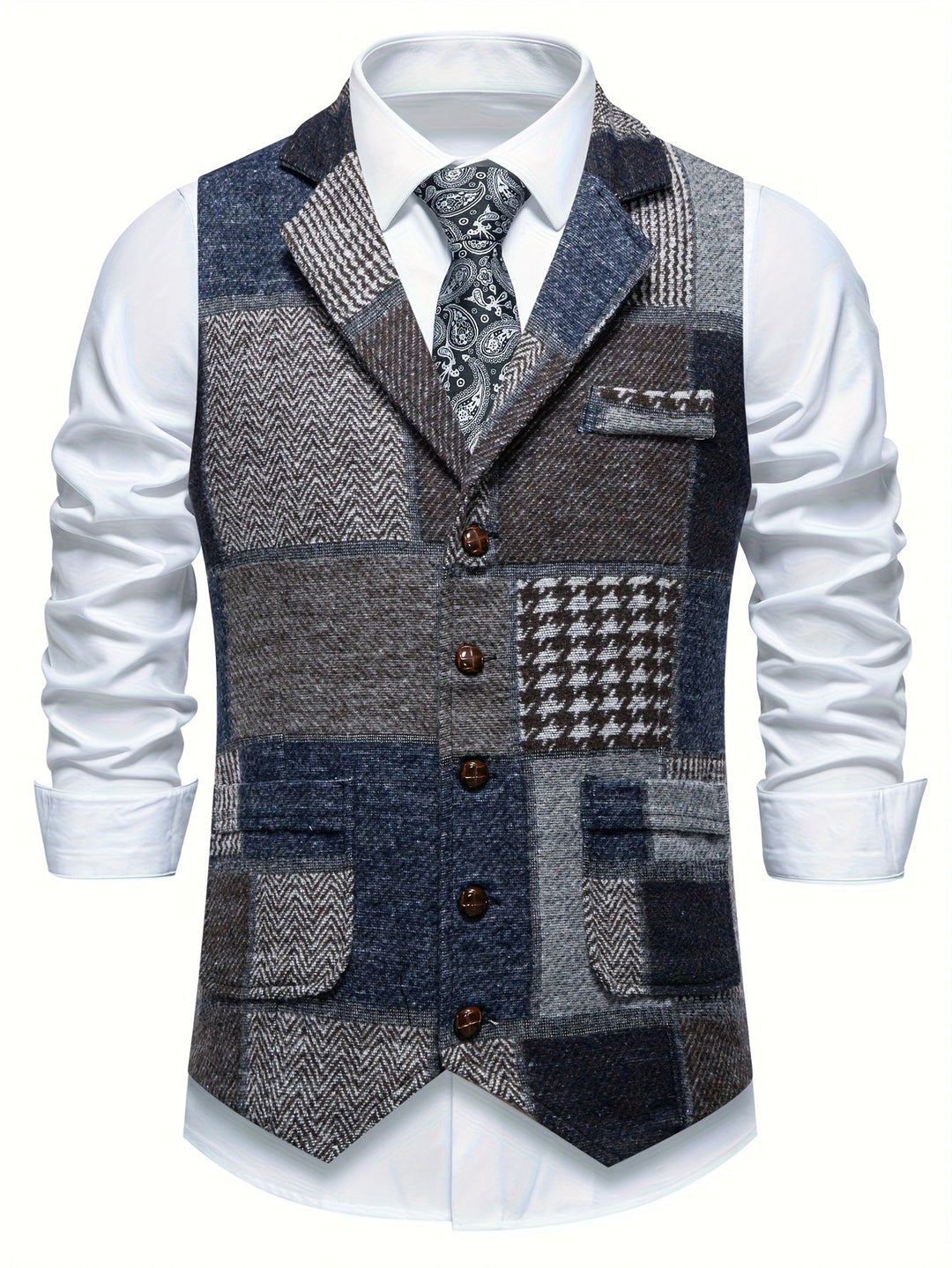 Evren - Maßgeschneiderte Patchwork-Weste