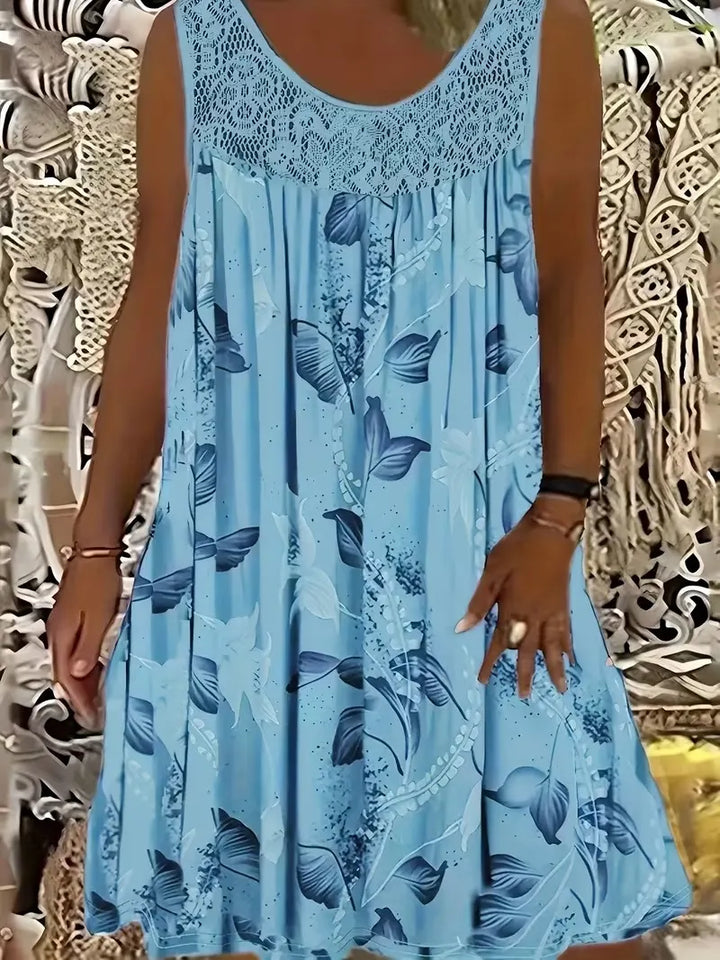 Ariadne - Elegantes Shiftkleid mit floralem Druck