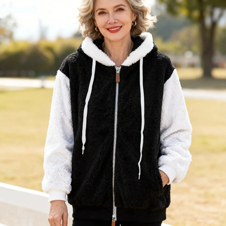 Alvenique - Soft-Touch-Kapuzenjacke mit Reißverschluss