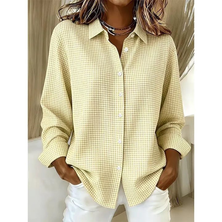 Illyssia - Klassische Bluse mit Knopfleiste