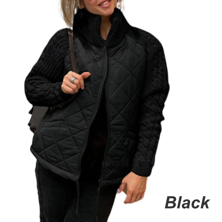 Corisanna - Warme Strickjacke mit Frontreißverschluss