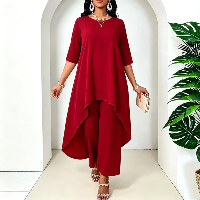 Laurivelle - Soft-Touch Plus Size Maxikleid