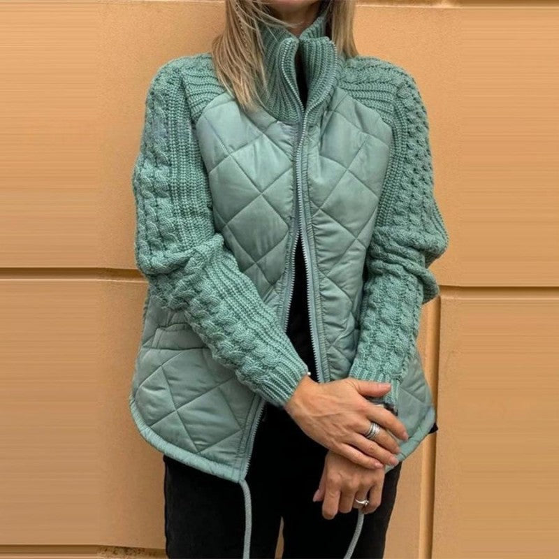 Corisanna - Warme Strickjacke mit Frontreißverschluss