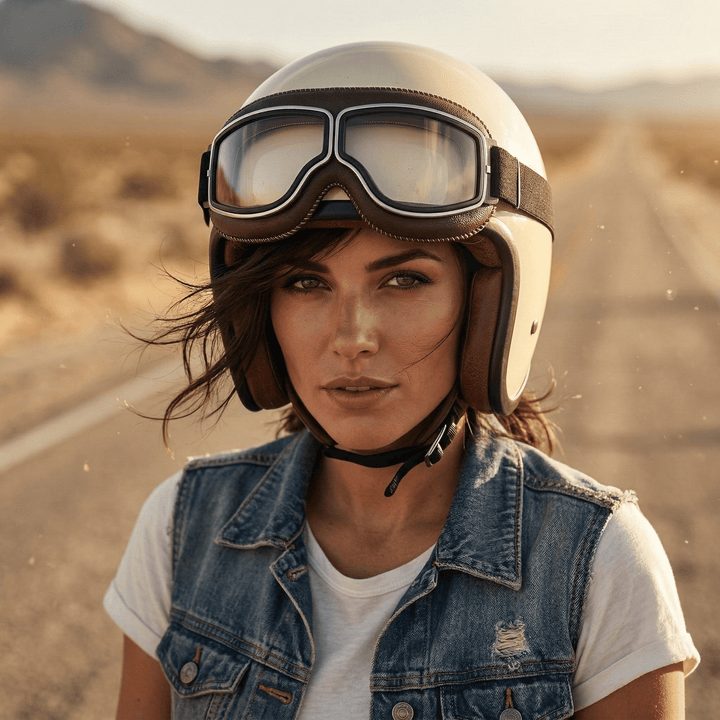 Alaric - Vintage-Motorradbrille