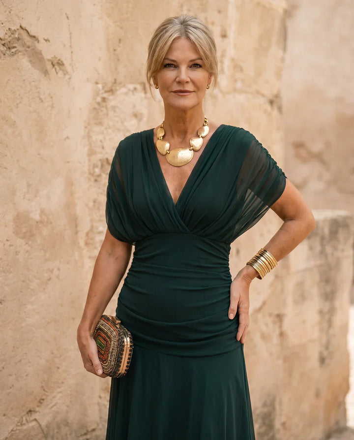 Samantha - Elegantes drapiertes Kleid