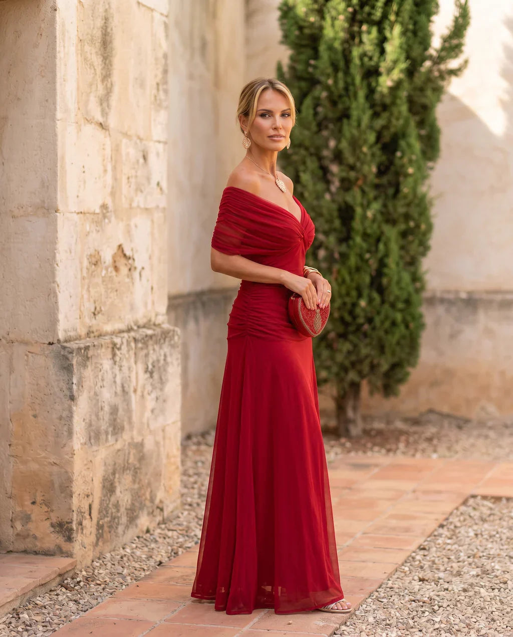 Samantha - Elegantes drapiertes Kleid