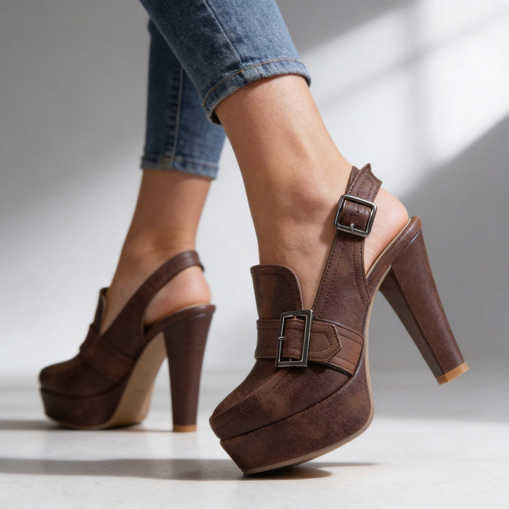 Aderynne - Gepolsterte Plateau-Heels