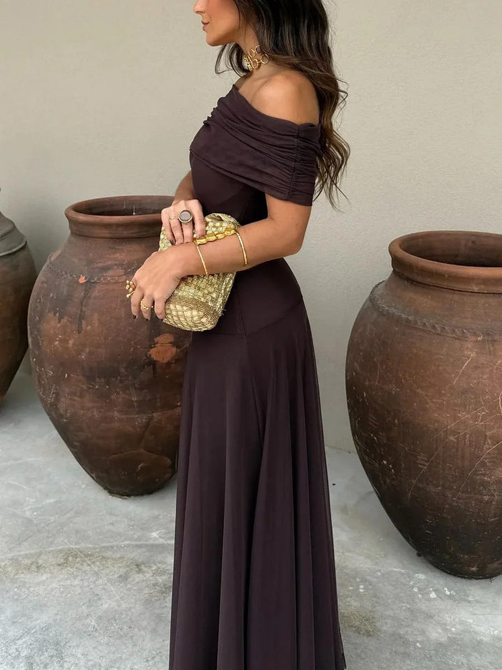 Briallen - Schulterfreies Softtouch-Kleid