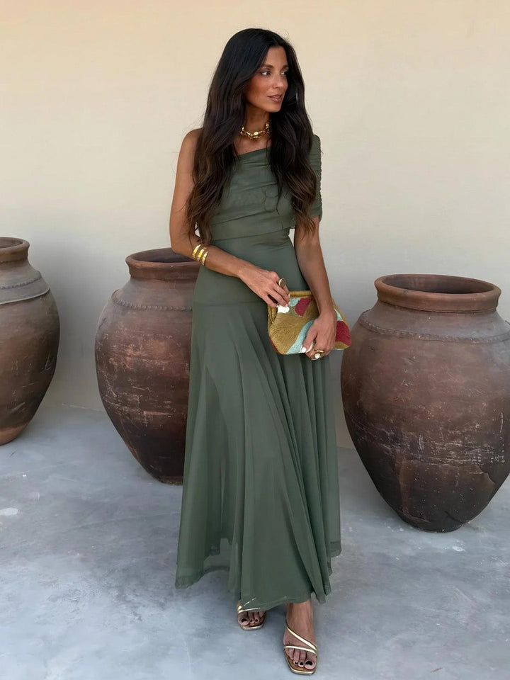 Briallen - Schulterfreies Softtouch-Kleid
