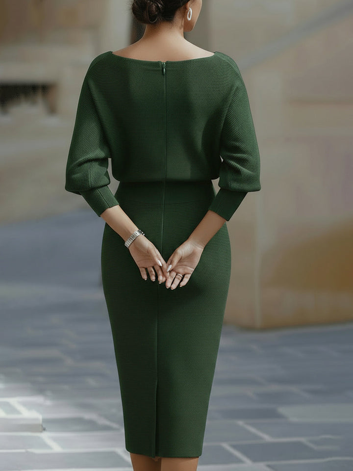 Avalon - Softtouch-Midikleid mit Fledermausärmeln