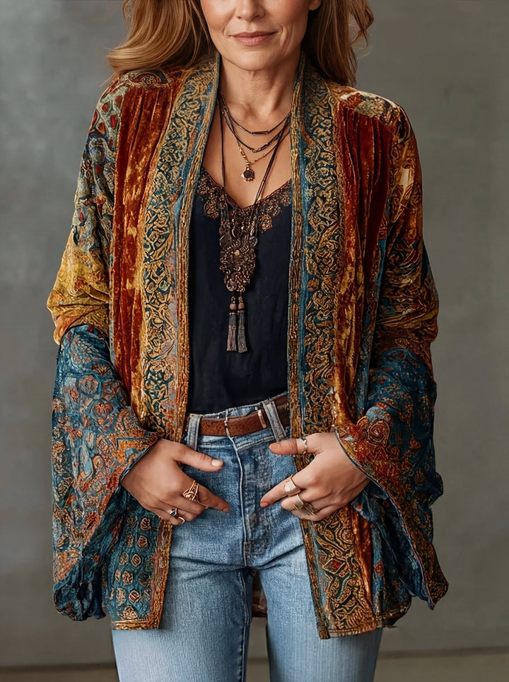 Sylvette - texturierte Boho-Jacke
