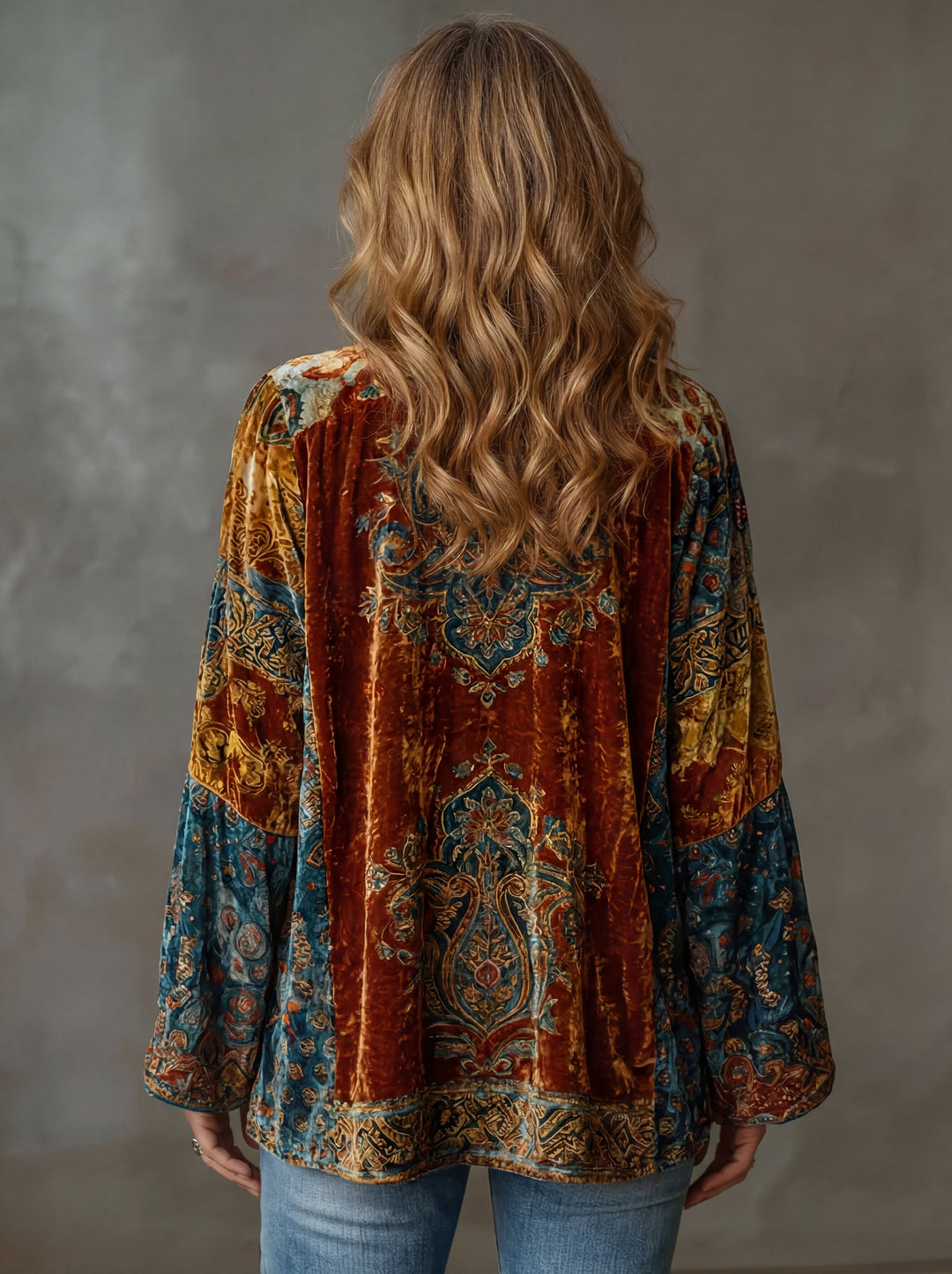 Sylvette - texturierte Boho-Jacke