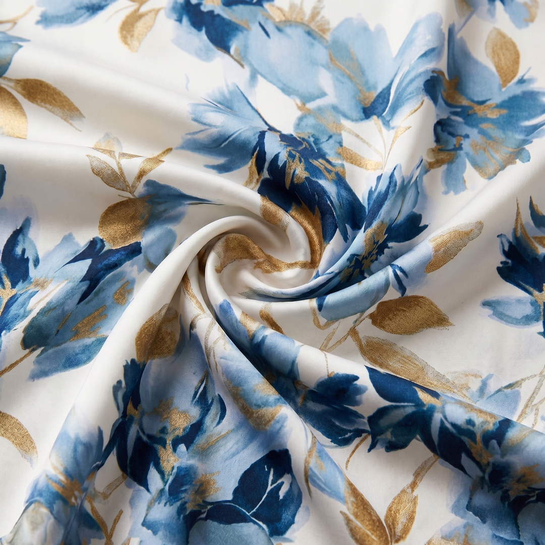 Carmen - Wickel-Maxikleid mit Blumenprint und weichem Griff