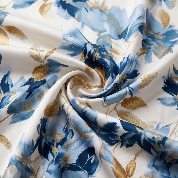 Carmen - Wickel-Maxikleid mit Blumenprint und weichem Griff