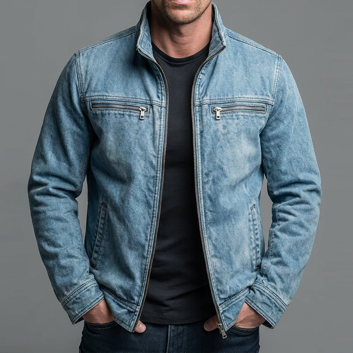 Brody - Superweiche Reißverschlussjacke in Vintage-Waschung