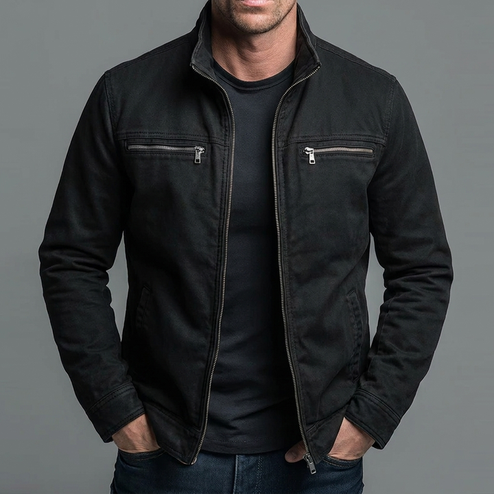 Brody - Superweiche Reißverschlussjacke in Vintage-Waschung