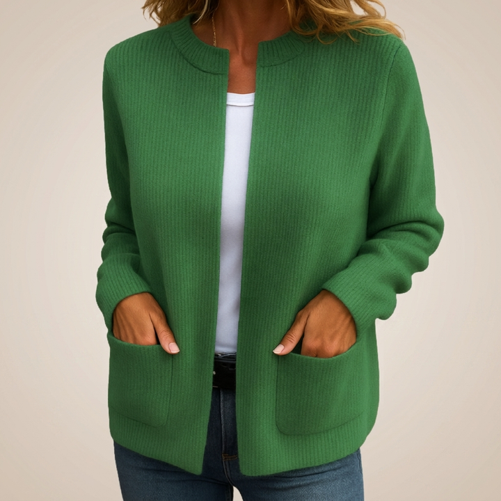 Avenelle - Locker geschnittene Strickjacke mit Taschen