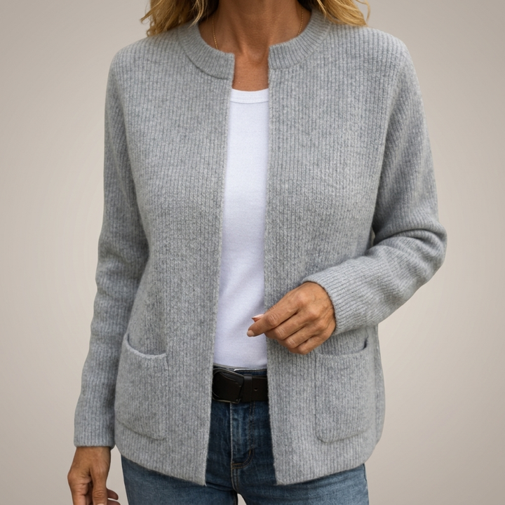 Avenelle - Locker geschnittene Strickjacke mit Taschen