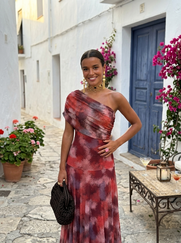 Kaida - Drapiertes Carmen-Kleid