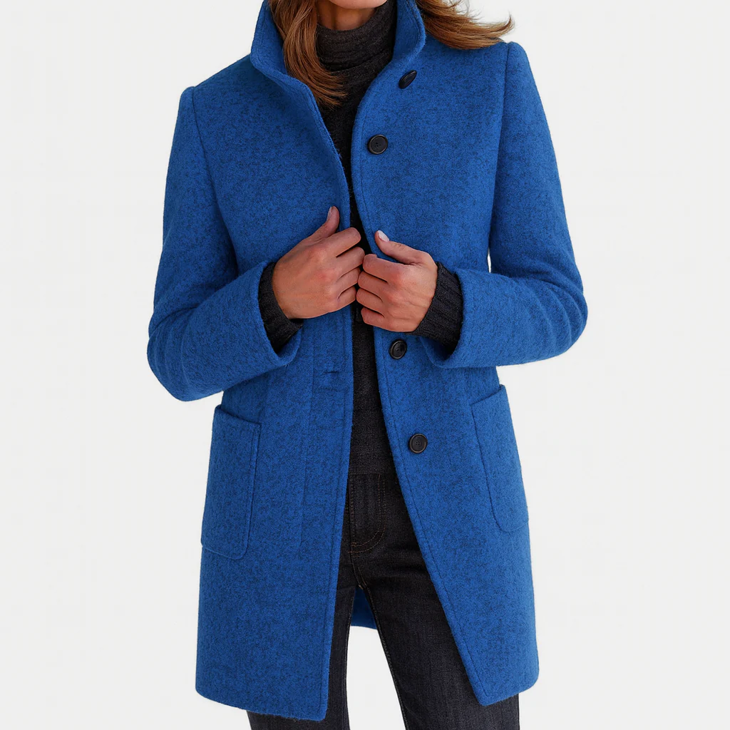 Elanique - Taillierter Softtouch-Mantel