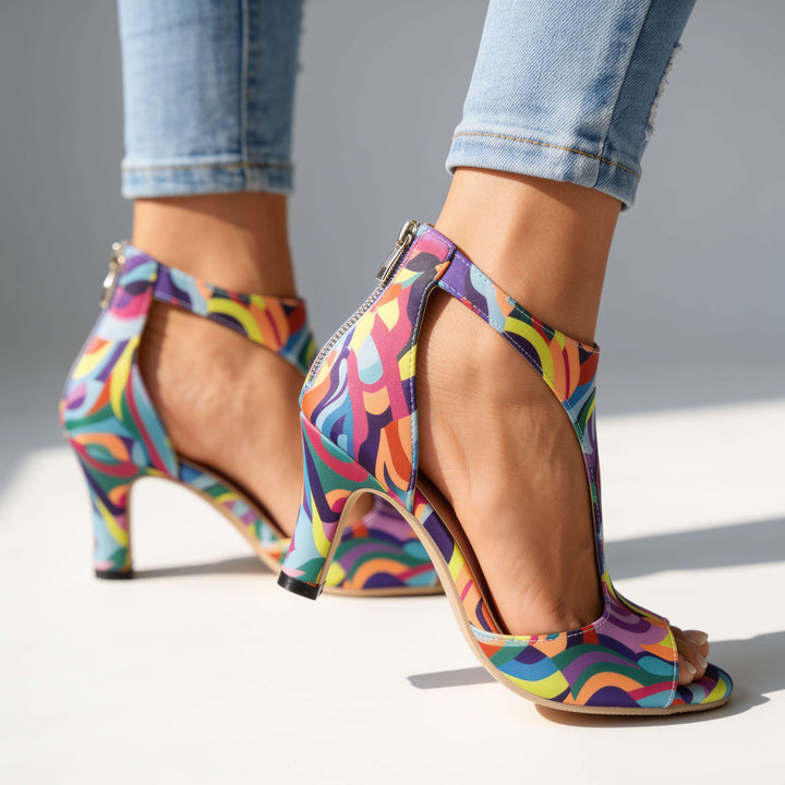 Corabelle - elegante T-Riemchen-Sandaletten