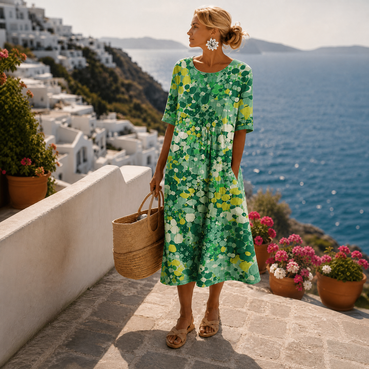 Lioravelle - Leichtes florales Midikleid