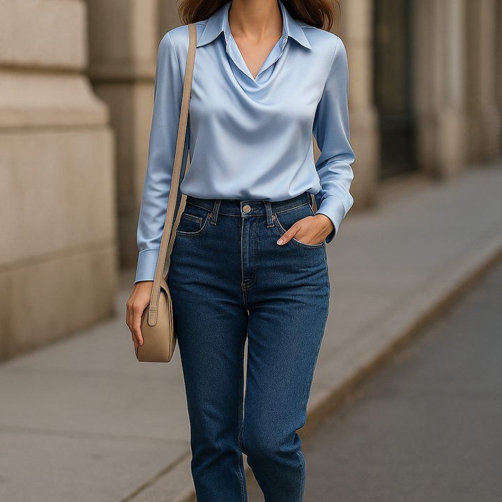Makenna - Schimmernde Bluse