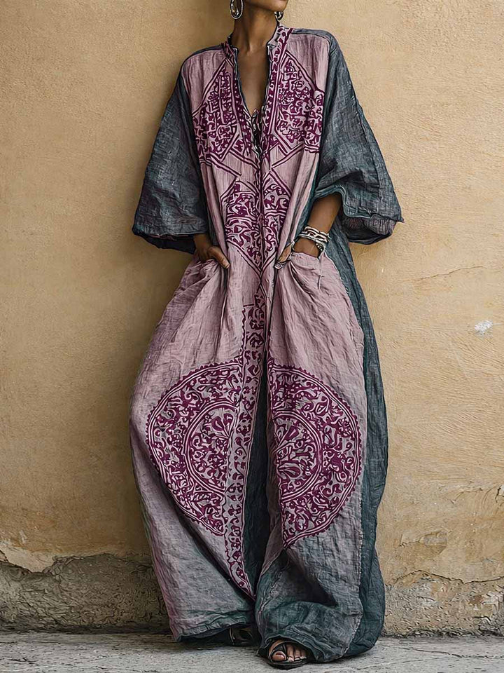Melantha - Vintage-Print-Jumpsuit mit Soft-Touch