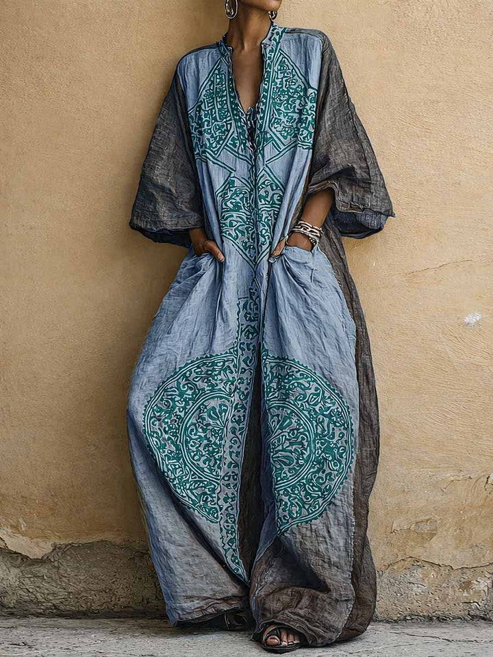 Melantha - Vintage-Print-Jumpsuit mit Soft-Touch