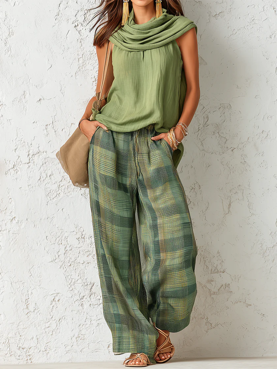 Beatrice - Set aus leichter Bluse und weiter Hose
