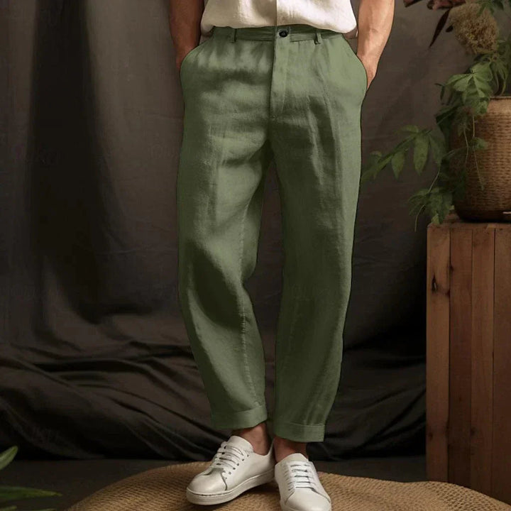 Yorick - atmungsaktive Leinenhose mit Kordelzug
