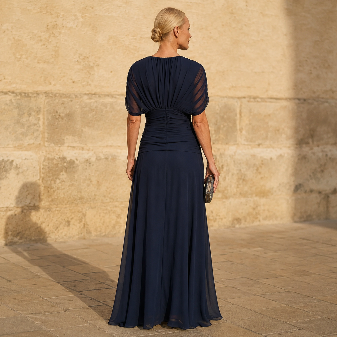 Lileas - Plissiertes Abendkleid mit softem Griff