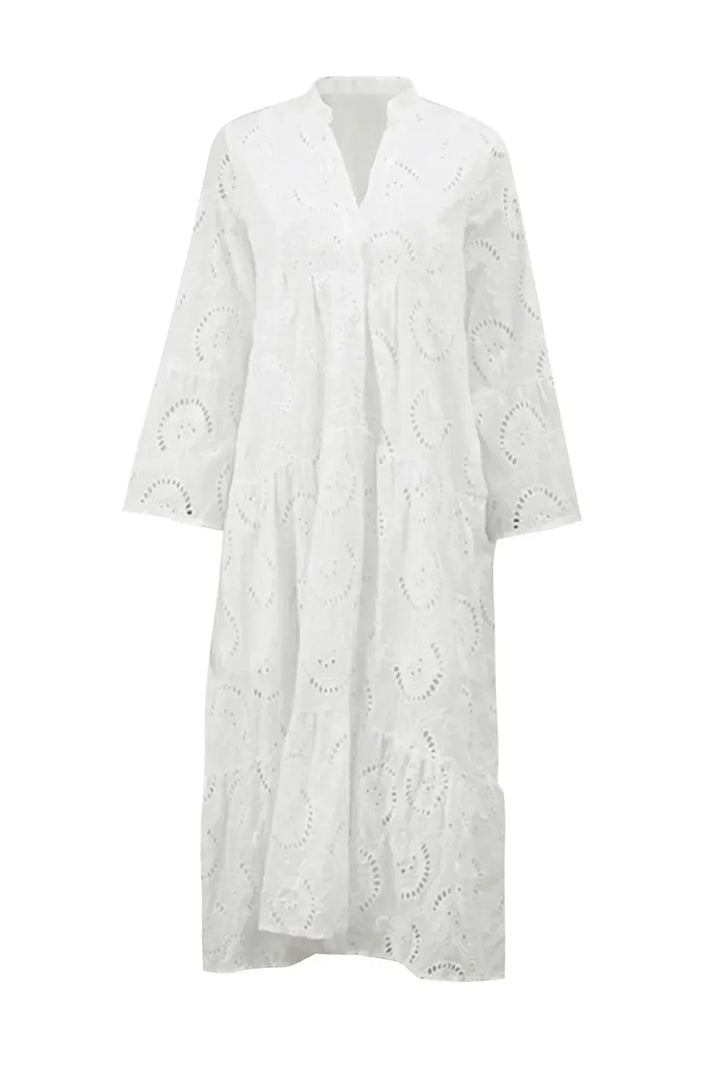 Kylie - Besticktes Maxikleid